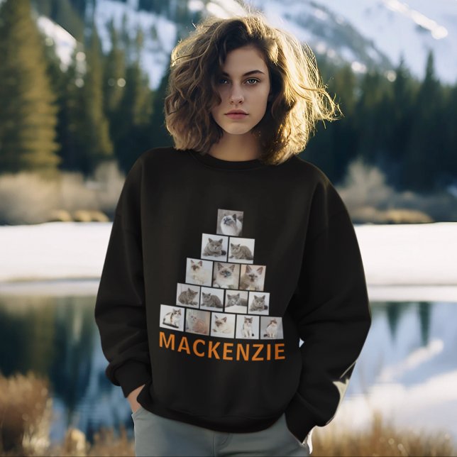 Ugly Christmas Sweater. College Photo Personalized Sweatshirt (Creator Uploaded)