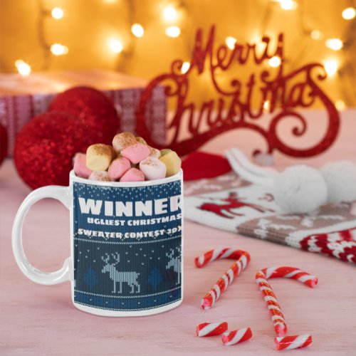 Ugly Christmas Sweater Competition Prize Mug