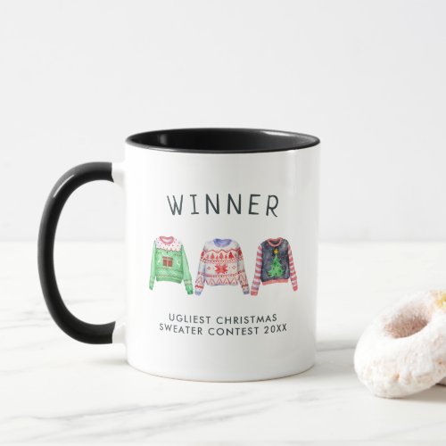 Ugly Christmas Sweater Competition Prize Mug
