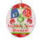 Ugly Christmas Sweater Contest Winner Ornament 4