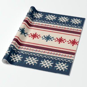 UGLY CHRISTMAS SWEATER DESIGN WRAPPING PAPER