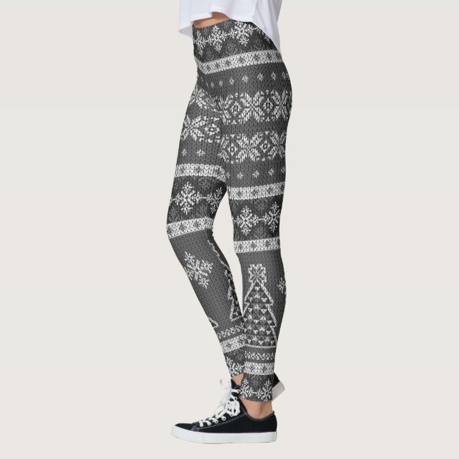 Ugly Christmas Sweater | Fair Isle Leggings (Left)