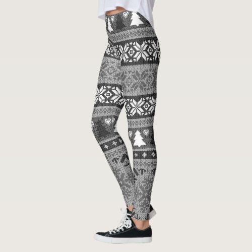 Ugly Christmas Sweater  Fair Isle Leggings