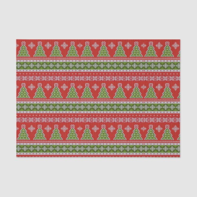 Ugly Christmas Sweater | Fair Isle Tissue Paper (Front)