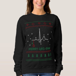 Ugly Christmas Sweater For Nurse Cardiology Medica