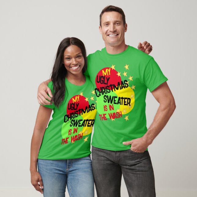 Ugly Christmas Sweater Funny T-Shirt (Unisex)