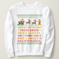 Ugly Christmas Sweater Funny Twas the Night Humor