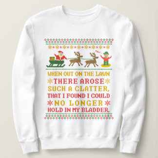 Ugly Christmas Sweater Funny Twas the Night Humor