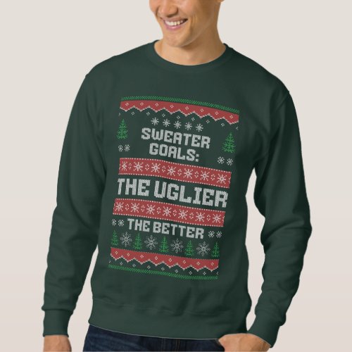 UGLY CHRISTMAS SWEATER GOALS THE UGLIER THE BETTER