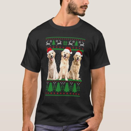 Ugly Christmas Sweater Golden Retriever Dog