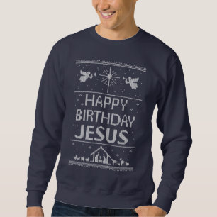 Ugly Christmas Sweater Happy Birthday Jesus