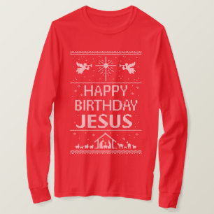Ugly Christmas Sweater Happy Birthday Jesus