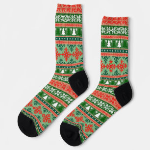 Ugly Christmas Sweater Holiday Novelty Socks
