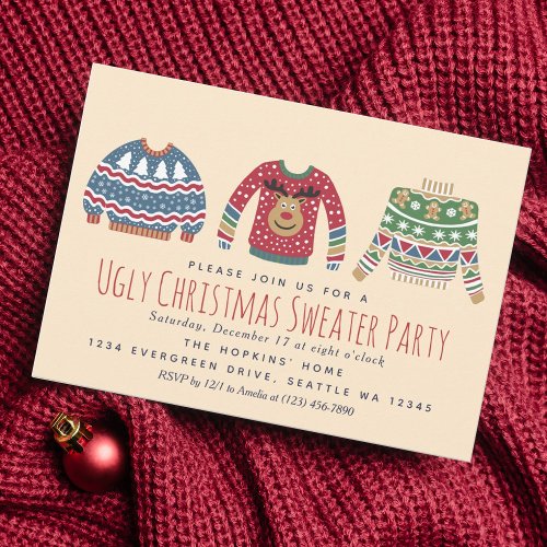 Ugly Christmas Sweater Holiday Party