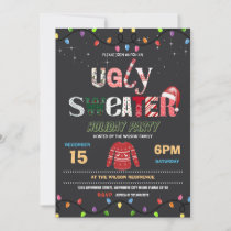 Ugly Christmas Sweater Holiday Party Invitation