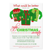 Ugly Christmas Sweater Holiday Party Invitation