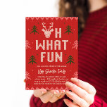 Ugly Christmas Sweater Holiday Party Invitation<br><div class="desc">Celebrate the season with this modern and stylish holiday card from Berry Berry Sweet. Matching items and more design options are available at our store: www.berryberrysweet.com.</div>