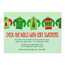 Ugly Christmas Sweater Holiday Party Invitation