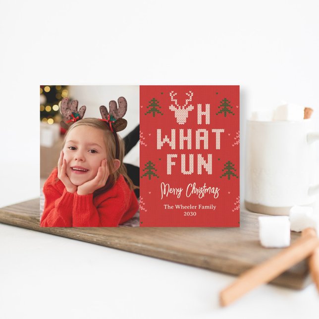 Ugly Christmas Sweater Holiday Photo Card (Creator Uploaded)