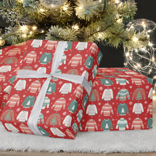 Ugly Christmas Sweater Holiday Wrapping Paper