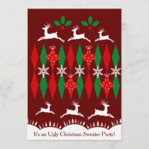 Ugly Christmas Sweater Invitation