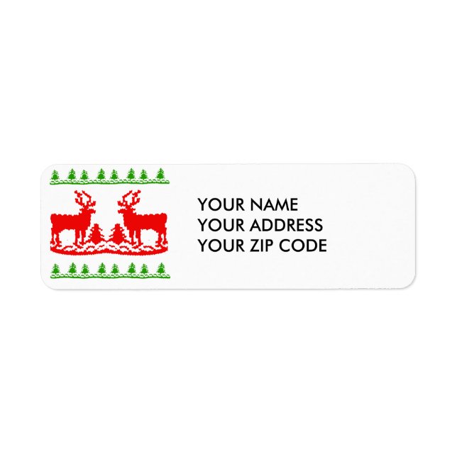 Ugly Christmas Sweater Label (Front)
