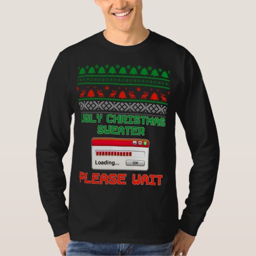 Ugly Christmas Sweater Loading Funny X_mask Design