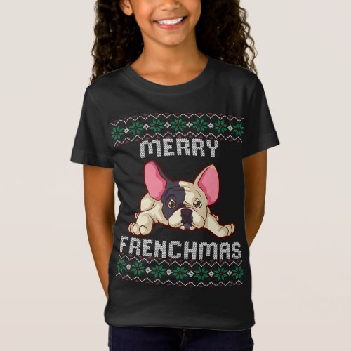 Ugly Christmas Sweater Merry Frenchmas French Bull