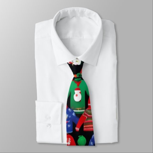 Ugly Christmas Sweater Neck Tie