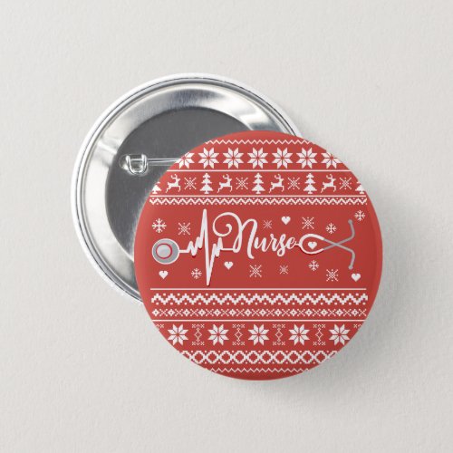 ugly christmas sweater nurse button