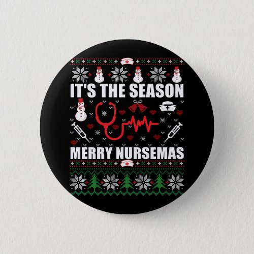 ugly christmas sweater nurse button