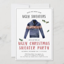 Ugly Christmas Sweater Party Invitation