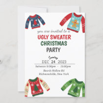 Ugly Christmas sweater Party Invitation