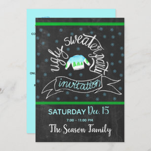 Ugly Christmas Sweater Party Invitation