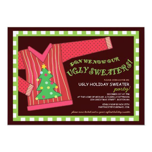 Christmas Sweater Party Invitations 6