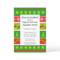 Ugly Christmas Sweater Party Invitation