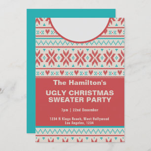 Ugly Christmas Sweater Party Invitation