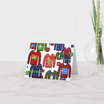 Ugly Christmas Sweater Party Invitation by funnychristmas at Zazzle