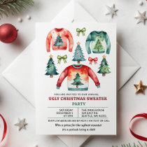 Ugly Christmas Sweater Party Invitation