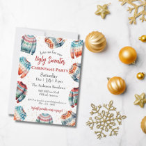 Ugly Christmas Sweater Party Invitation