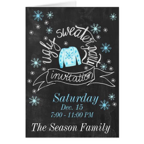 Ugly Christmas Sweater Party Invitation