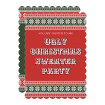 Ugly Christmas Sweater party invitations