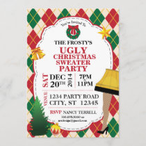 Ugly Christmas Sweater Party Invite (Red/Green)