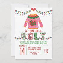 Ugly Christmas Sweater Party Tacky Holiday Party Invitation