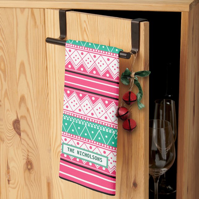 Ugly Christmas Sweater Pattern Kitchen Towel (Creator Uploaded)