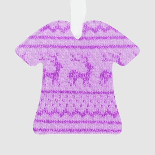 Ugly Christmas Sweater pattern Ornament