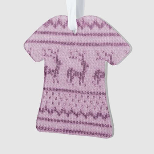 Ugly Christmas Sweater pattern Ornament