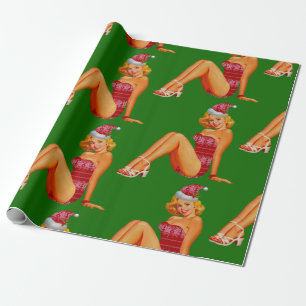 ugly christmas sweater pin up wrapping paper