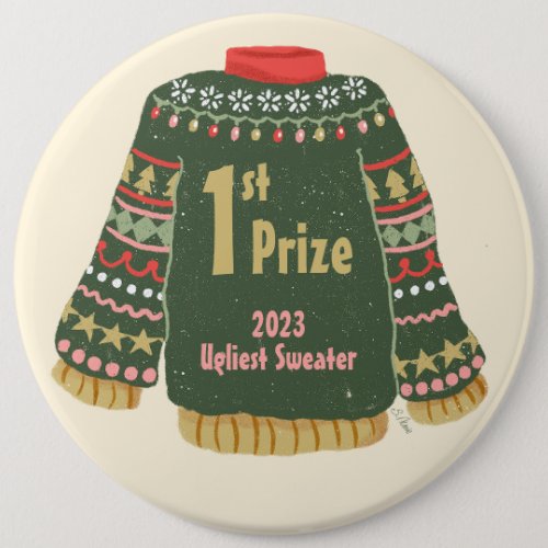 Ugly Christmas Sweater Prize Button