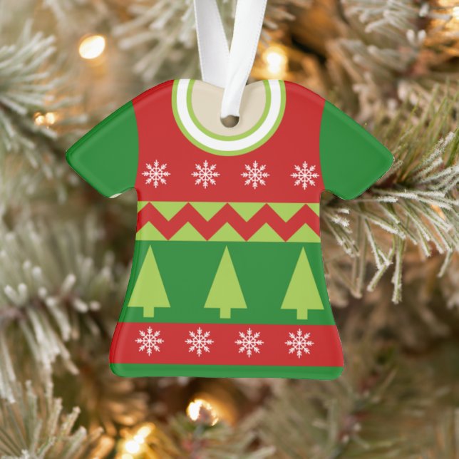 Ugly Christmas Sweater Prize Ornament (Tree)